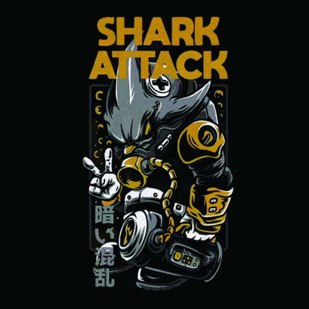 طرح shark attack